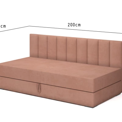 Tagesbett mit Stauraum 90x200 ALAMO 1 - Senfgelb