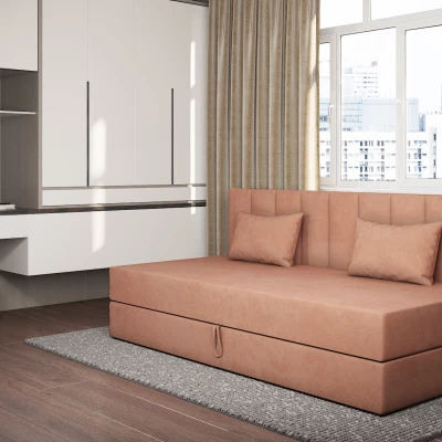 Tagesbett mit Stauraum 90x200 ALAMO 1 - Lachs