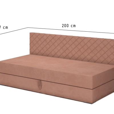 Tagesbett mit Stauraum 90x200 ALAMO 2 - grün