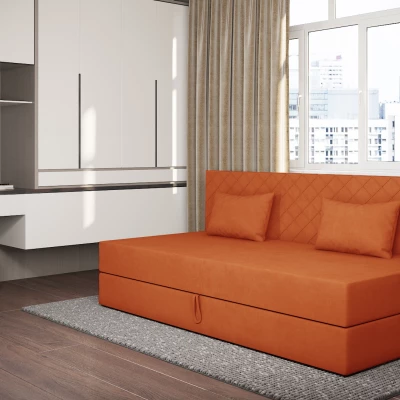 Tagesbett mit Stauraum 90x200 ALAMO 2 - orange