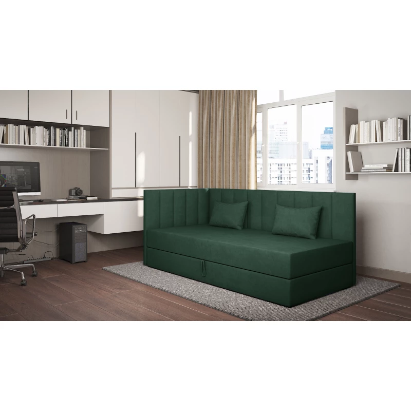 Tagesbett mit Stauraum 90x200 ALAMO 3 - grün