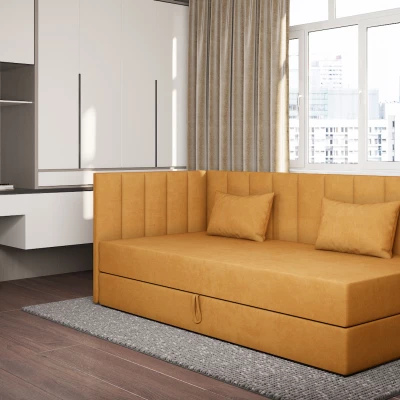Tagesbett mit Stauraum 90x200 ALAMO 3 - Senfgelb