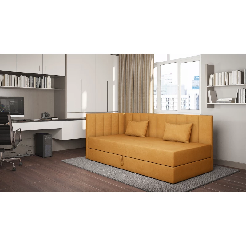 Tagesbett mit Stauraum 90x200 ALAMO 3 - Senfgelb