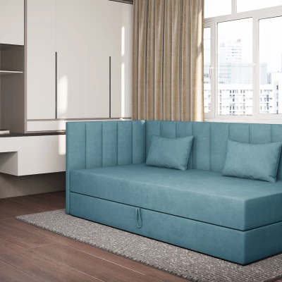 Tagesbett mit Stauraum 90x200 ALAMO 3 - hellblau