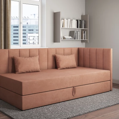 Tagesbett mit Stauraum 90x200 ALAMO 3 - Lachs
