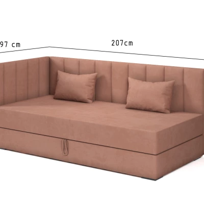 Tagesbett mit Stauraum 90x200 ALAMO 3 - Lachs
