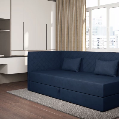 Tagesbett mit Stauraum 90x200 ALAMO 4 - dunkelblau