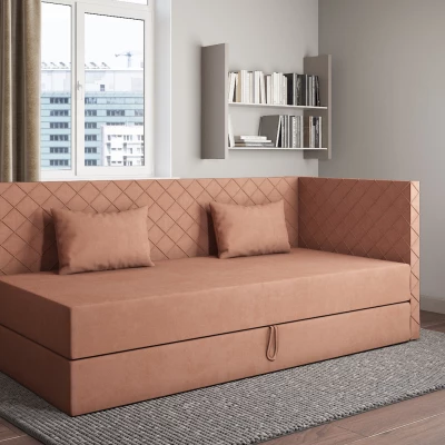 Tagesbett mit Stauraum 90x200 ALAMO 4 - Lachs
