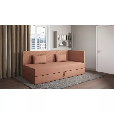 Tagesbett mit Stauraum 90x200 ALAMO 4 - Lachs