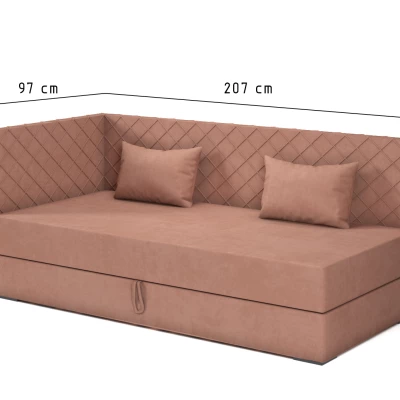 Tagesbett mit Stauraum 90x200 ALAMO 4 - grau
