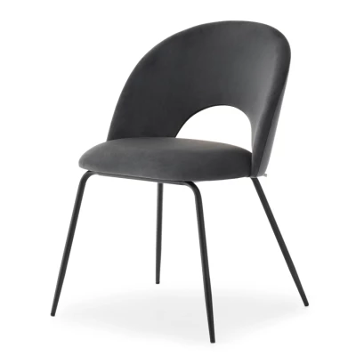 Esszimmerstuhl ODETTA – Graphit/Schwarz