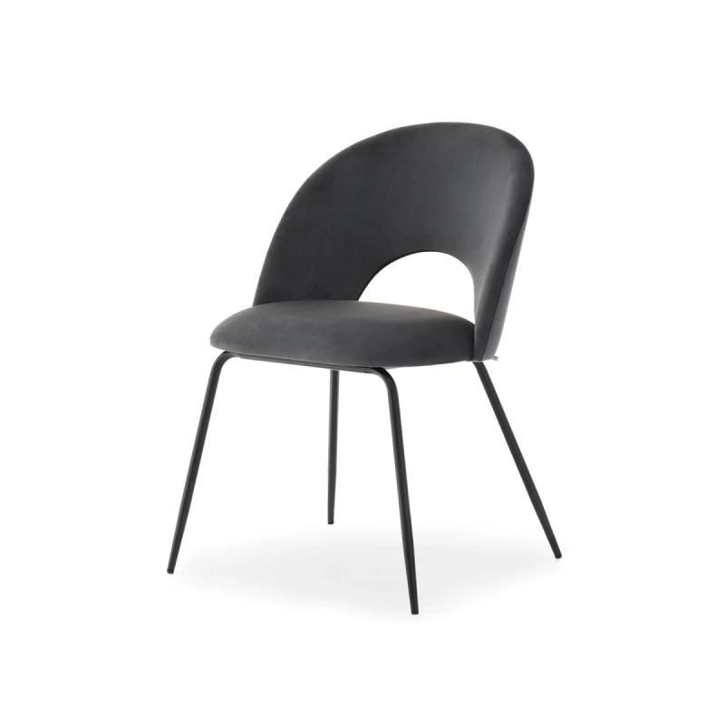 Esszimmerstuhl ODETTA – Graphit/Schwarz