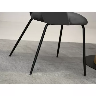 Esszimmerstuhl ODETTA – Graphit/Schwarz