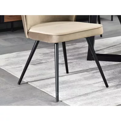 Esszimmerstuhl LUKANA - beige / schwarz