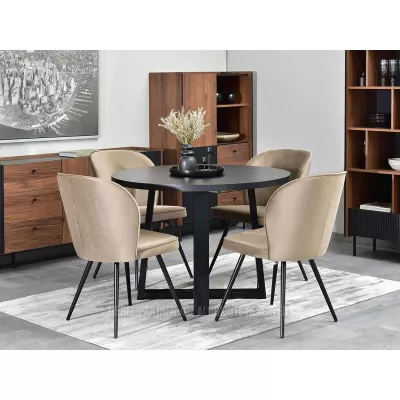 Esszimmerstuhl LUKANA - beige / schwarz
