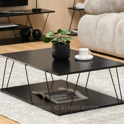 Designer Couchtisch MATTEO - schwarz