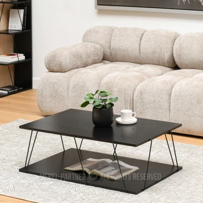 Designer Couchtisch MATTEO - schwarz