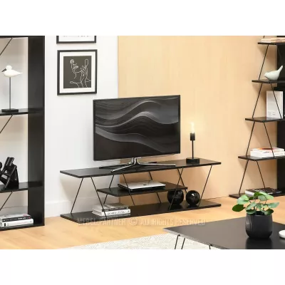 Designer TV-Ständer MATTEO - schwarz