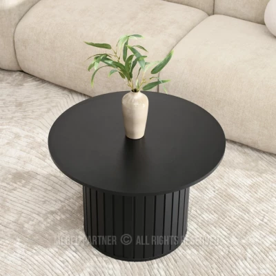 Runder Couchtisch KATO - schwarz