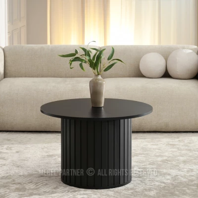 Runder Couchtisch KATO - schwarz