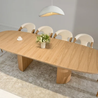 Ovaler Ausziehtisch 200(300)x110 ANTOS - Eiche