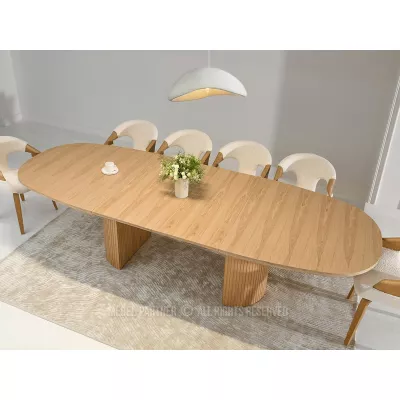 Ovaler Ausziehtisch 200(300)x110 ANTOS - Eiche