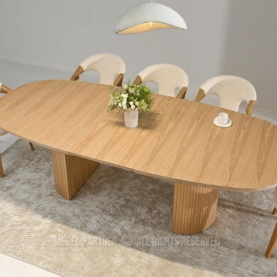 Ovaler Ausziehtisch 200(300)x110 ANTOS - Eiche