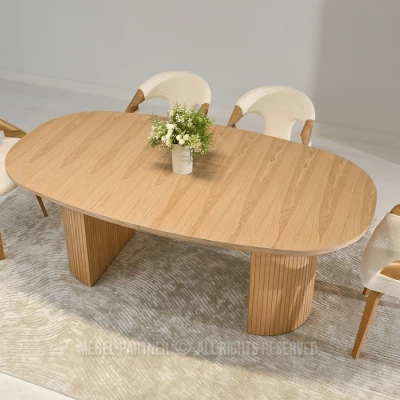 Ovaler Ausziehtisch 200(300)x110 ANTOS - Eiche