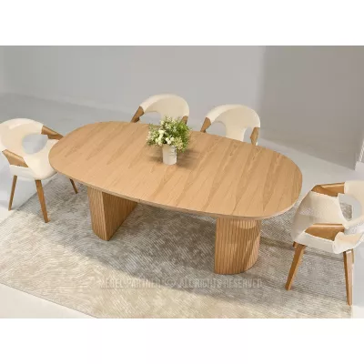 Ovaler Ausziehtisch 200(300)x110 ANTOS - Eiche