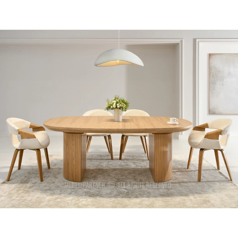 Ovaler Ausziehtisch 200(300)x110 ANTOS - Eiche