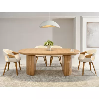 Ovaler Ausziehtisch 200(300)x110 ANTOS - Eiche