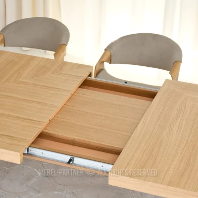 Ausziehbarer Esstisch 200(300)x100 KABUDAL - Eiche