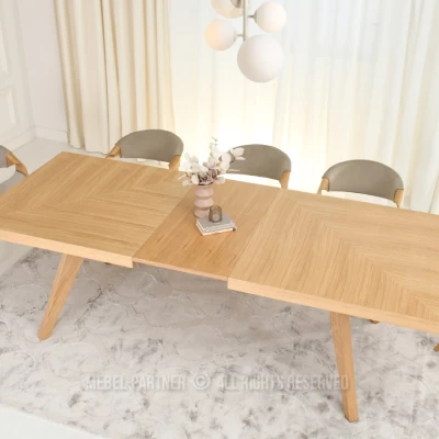 Ausziehbarer Esstisch 200(300)x100 KABUDAL - Eiche