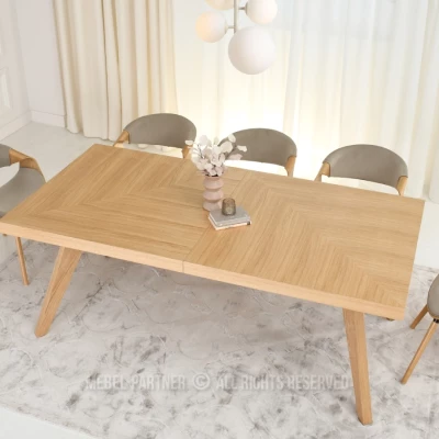 Ausziehbarer Esstisch 200(300)x100 KABUDAL - Eiche