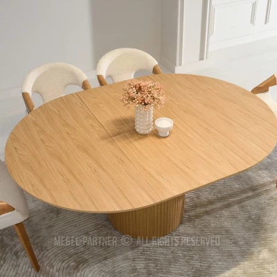 Runder Ausziehtisch 130(180)x130 ROWAN - Eiche
