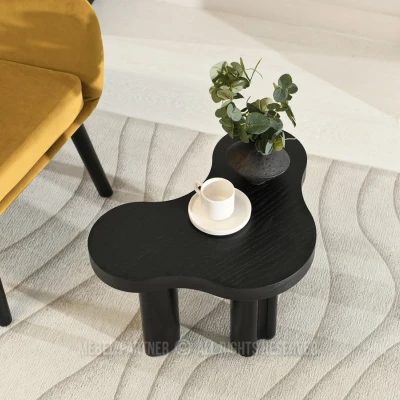 Kleiner Couchtisch ZEVO - schwarz