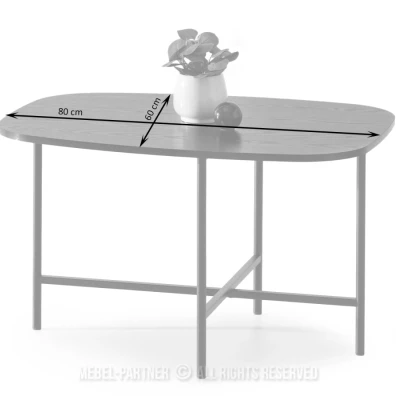 Minimalistischer Couchtisch RAEL - schwarz