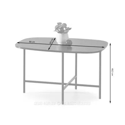 Minimalistischer Couchtisch RAEL - schwarz
