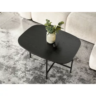 Minimalistischer Couchtisch RAEL - schwarz