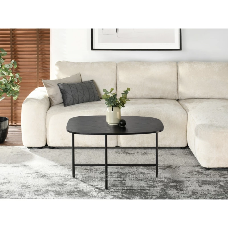 Minimalistischer Couchtisch RAEL - schwarz