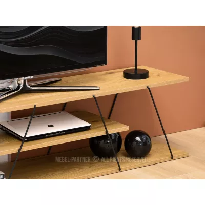 Designer TV-Ständer MATTEO - Eiche / Schwarz