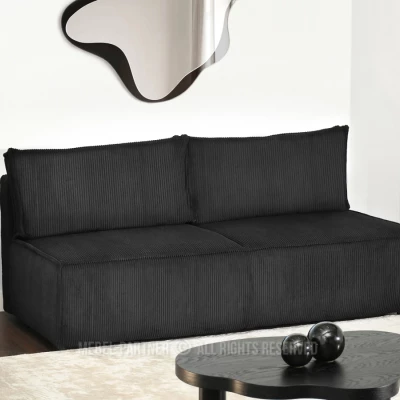 GERALD Schlafsofa - schwarz
