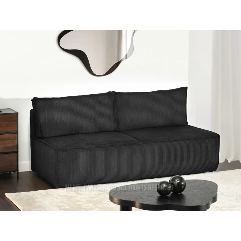 GERALD Schlafsofa - schwarz
