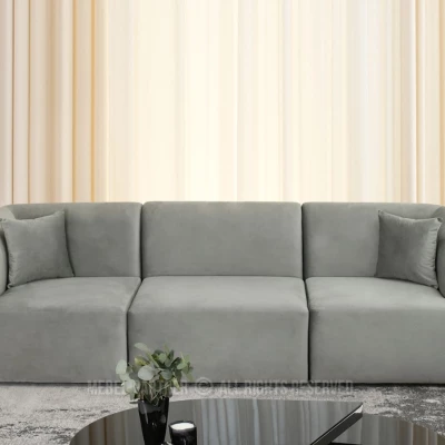 Elegantes Sofa JADE - grau