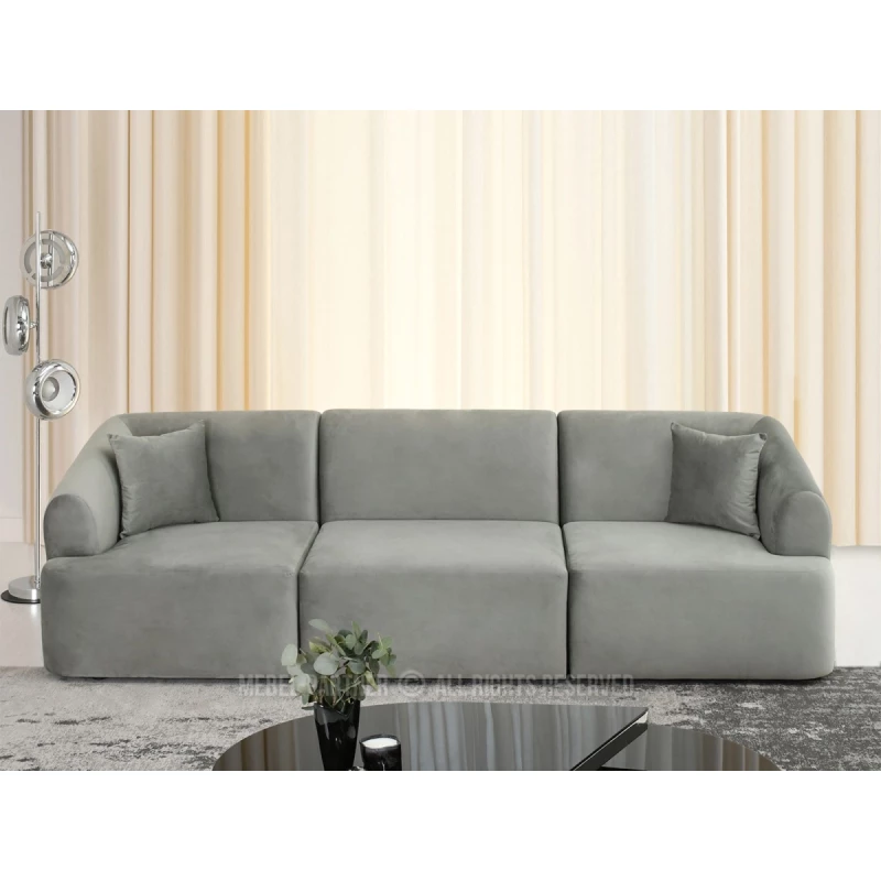 Elegantes Sofa JADE - grau