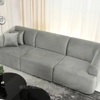 Elegantes Sofa JADE - grau