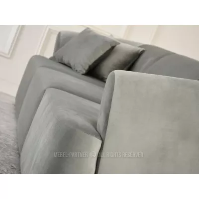Elegantes Sofa JADE - grau