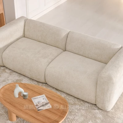 Dreisitzer-Sofa BIANCA - beige