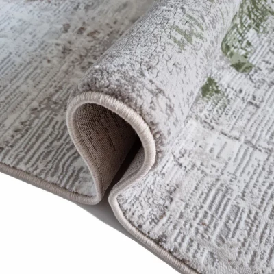 Rechteckiger Einzelteppich 200x290 cm STEFANO - creme / grün