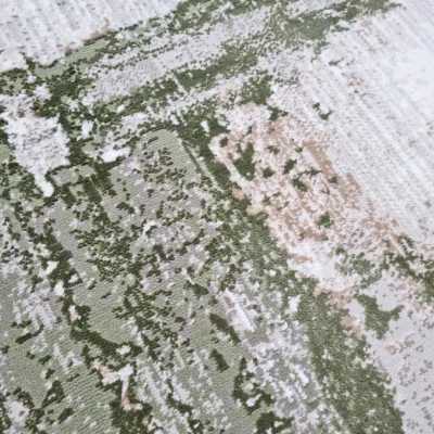 Rechteckiger Teppich 180x260 cm STEFANO - creme / grün
